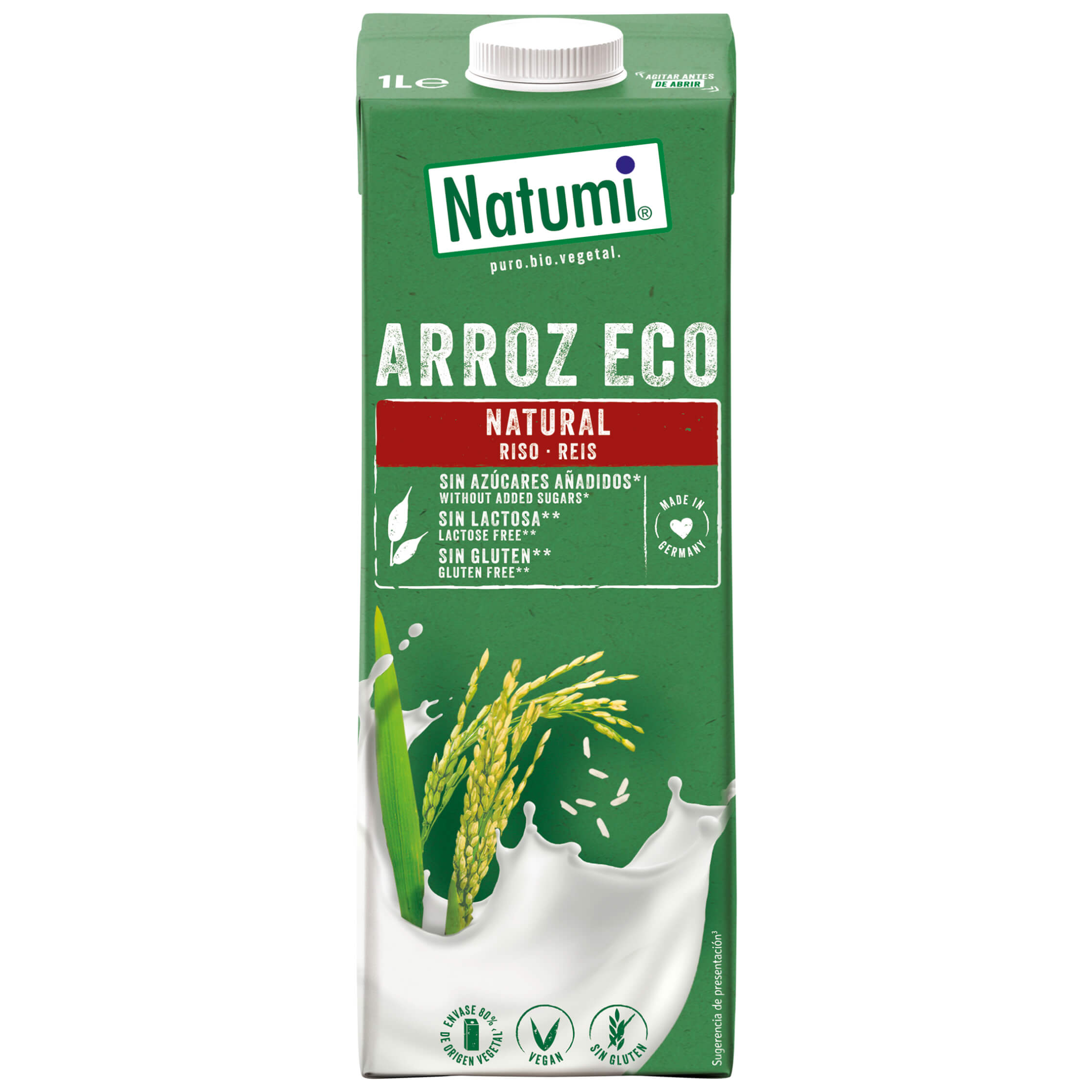 Napój ryżowy bez dodatku cukru bezglutenowy BIO 1 L - Natumi