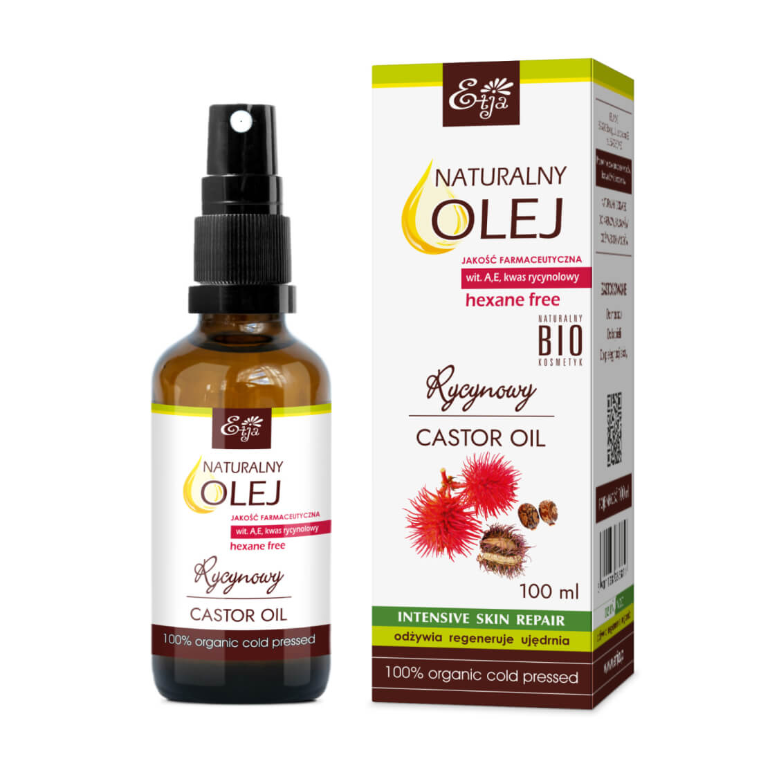 Olej rycynowy BIO 100 ml – Etja