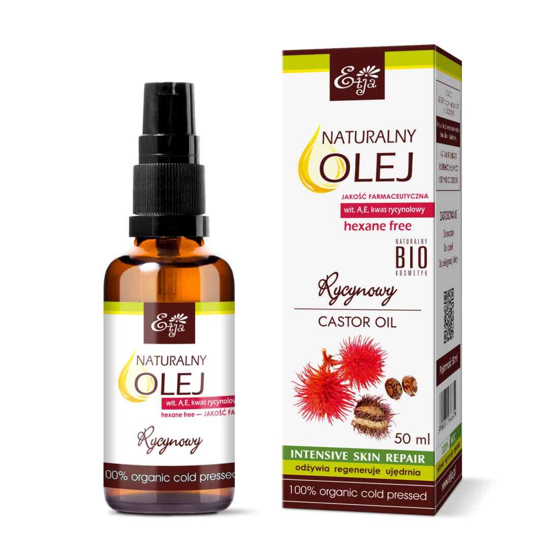 Olej rycynowy BIO 50 ml - Etja