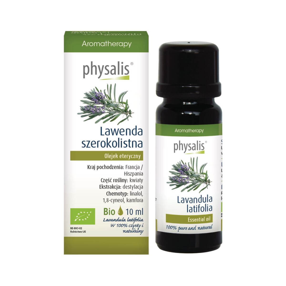 Olejek eteryczny lawenda szerokolistna BIO 10 ml - Physalis