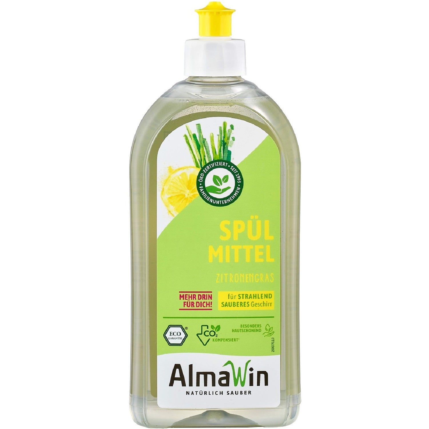 Płyn do mycia naczyń trawa cytrynowa ECO 500 ml - AlmaWin
