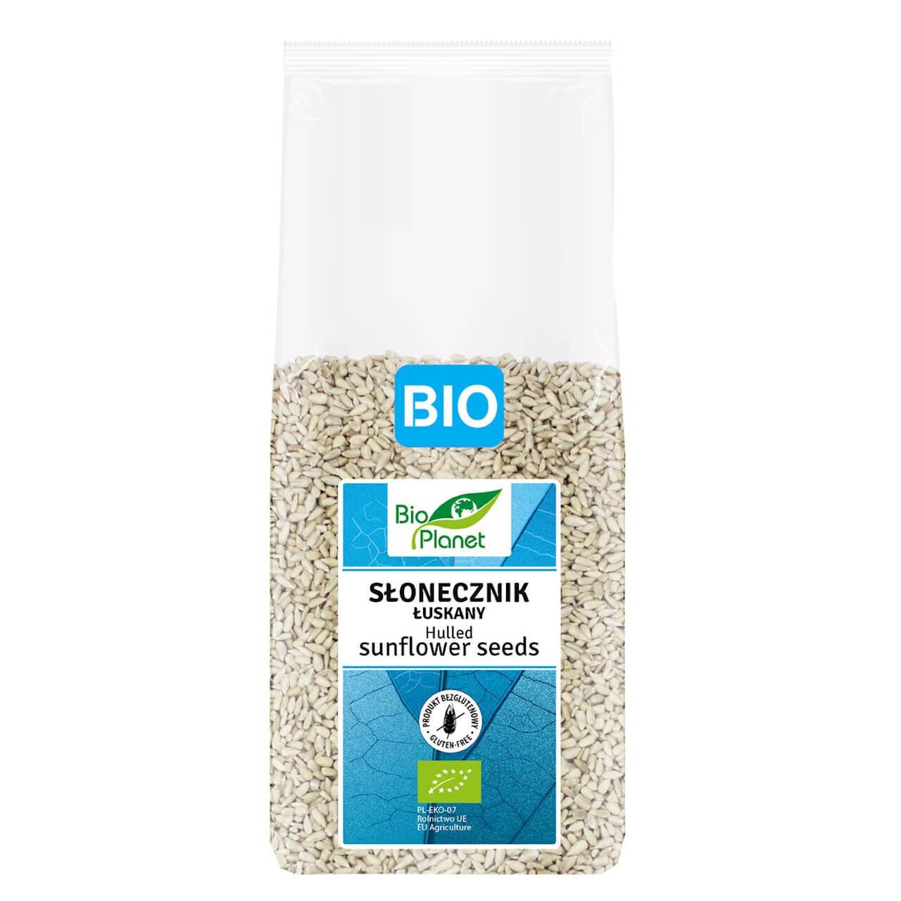 Słonecznik łuskany bezglutenowy BIO 800 g - Bio Planet