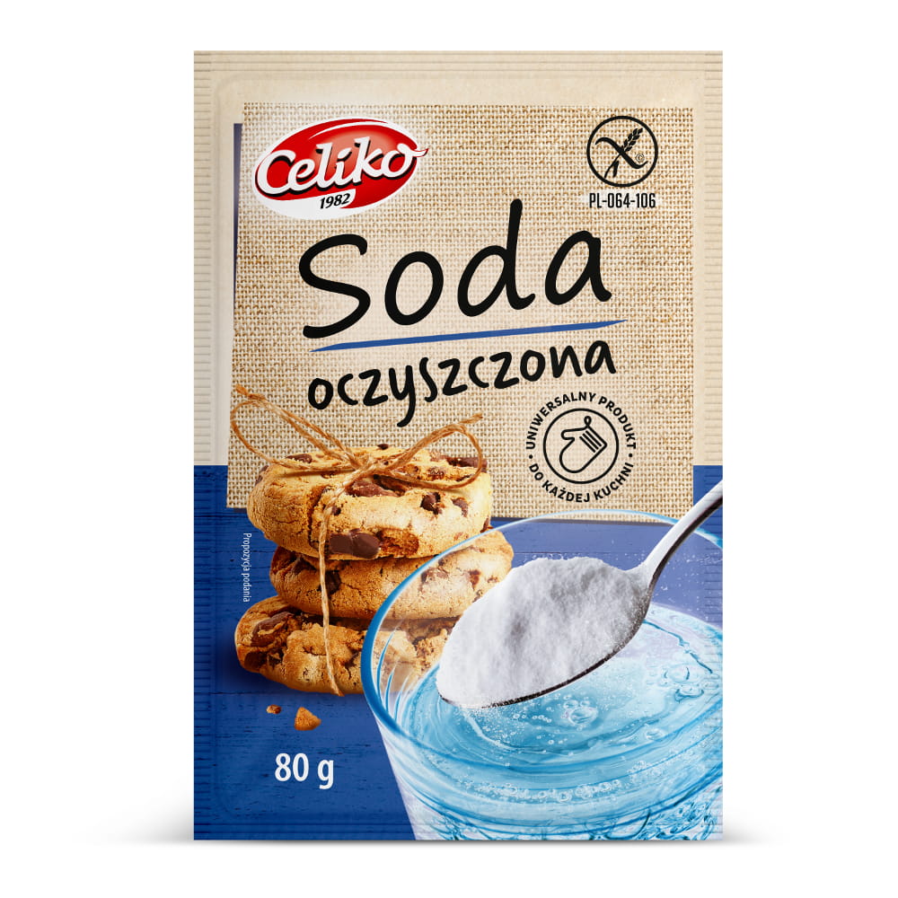 Soda oczyszczona bezglutenowa 80 g - Celiko