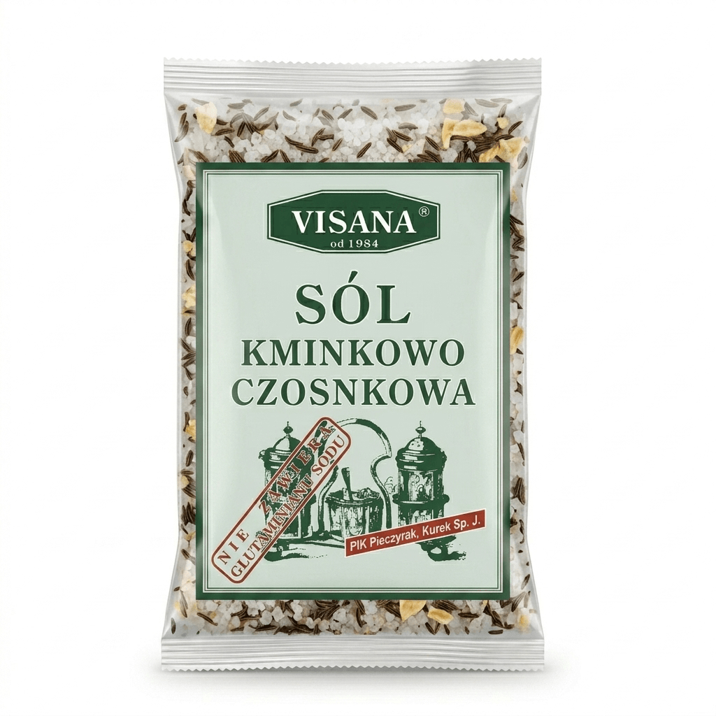 Sól kminkowo-czosnkowa 175 g - Visana