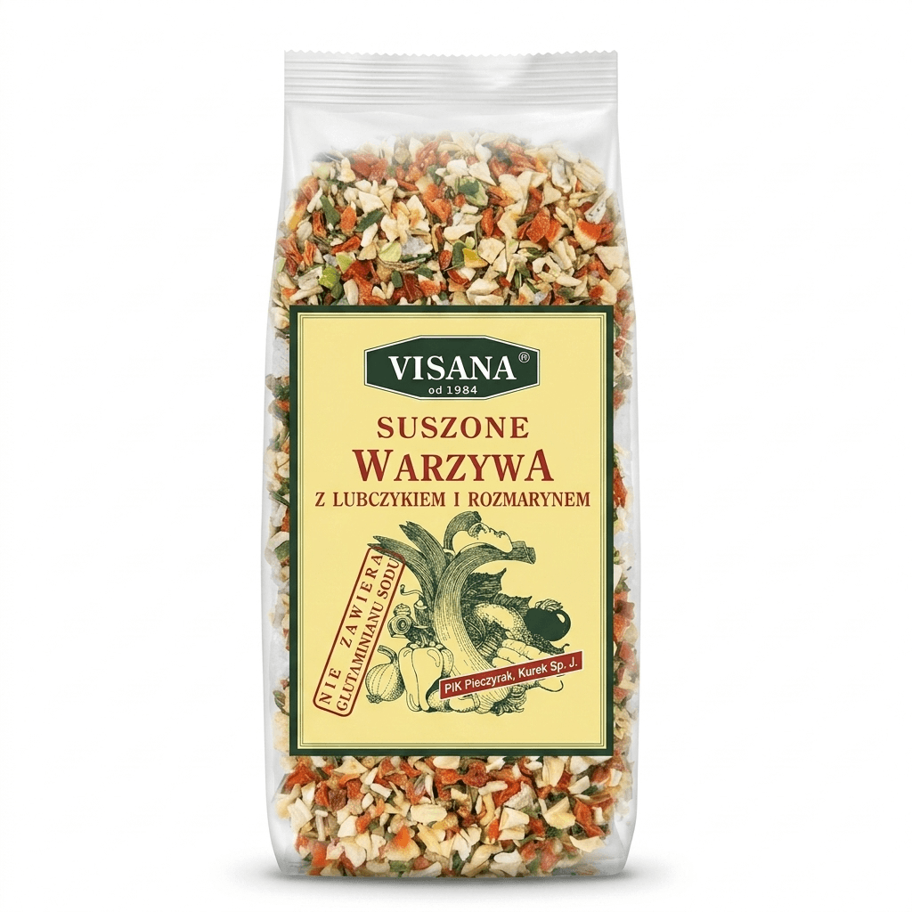 Suszone warzywa z lubczykiem i rozmarynem 100 g - Visana