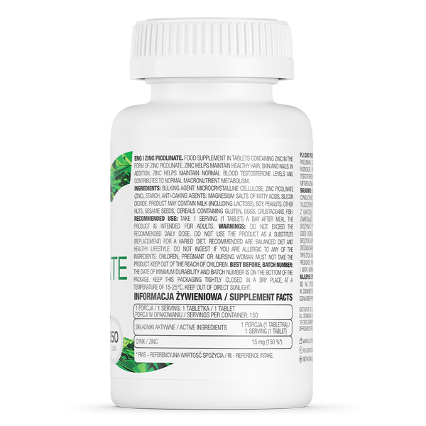 Cynk 150 tabletek - OstroVit