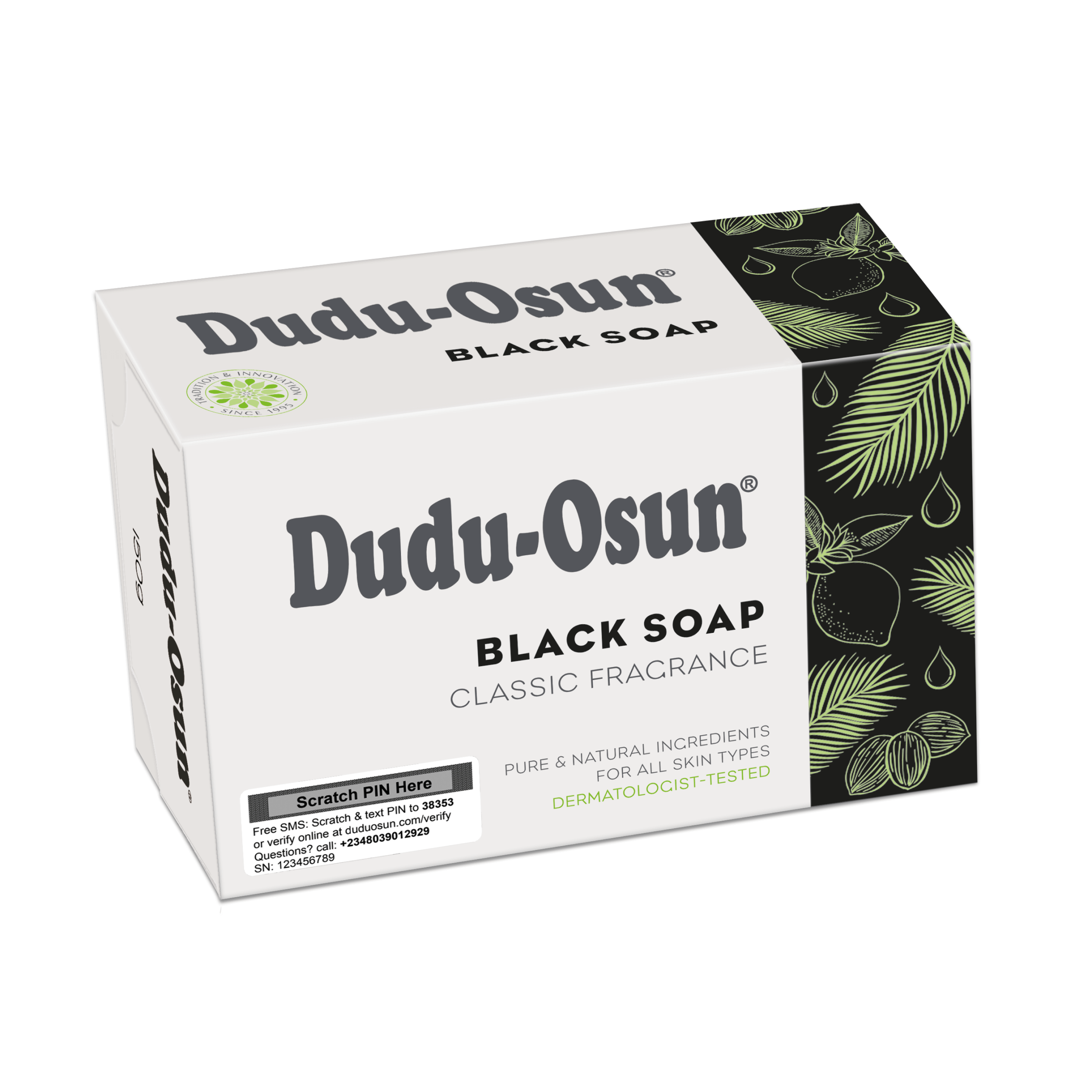 Czarne mydło afrykańskie klasyczne 150 g - Dudu-Osun
