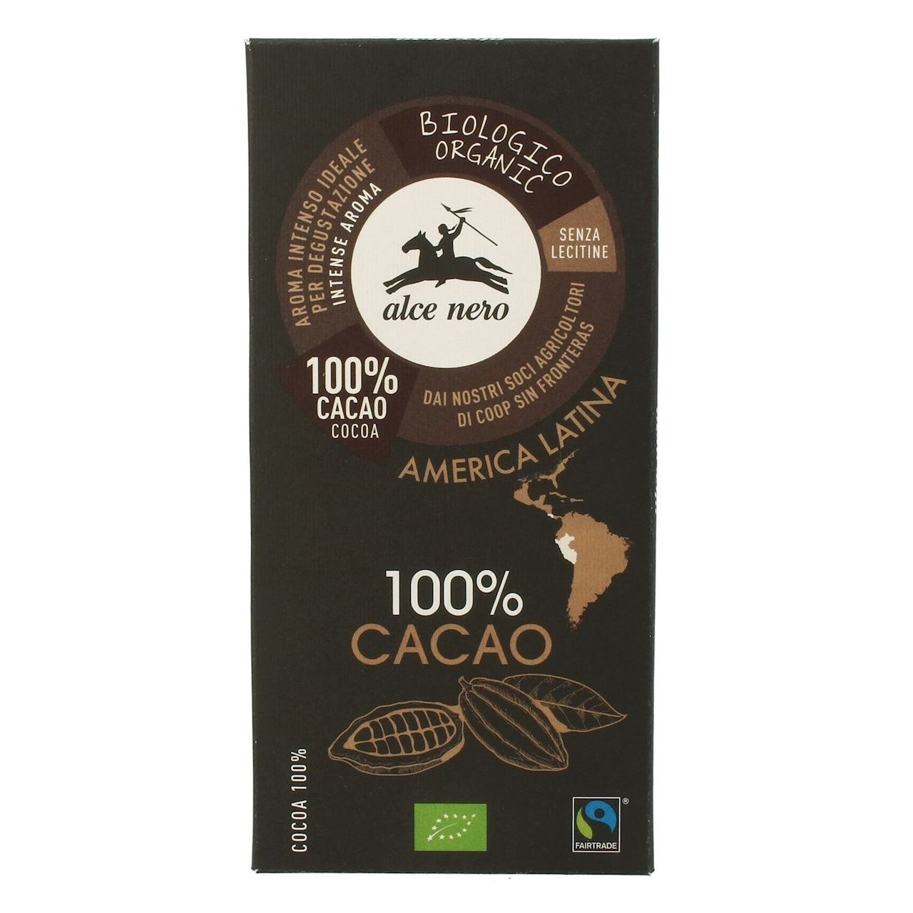 Czekolada gorzka 100% kakao BIO 50 g - Alce Nero