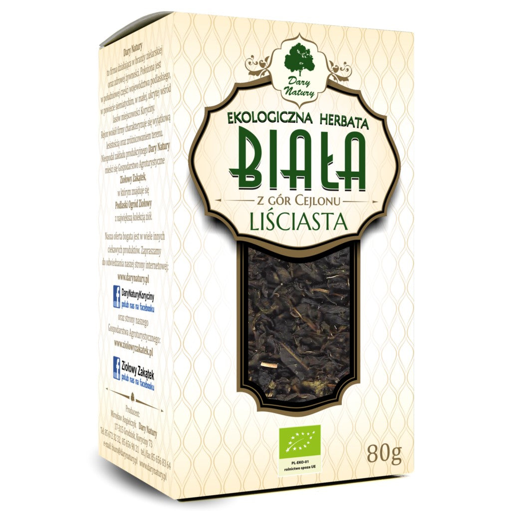 Herbata biała liściasta BIO 80 g - Dary Natury