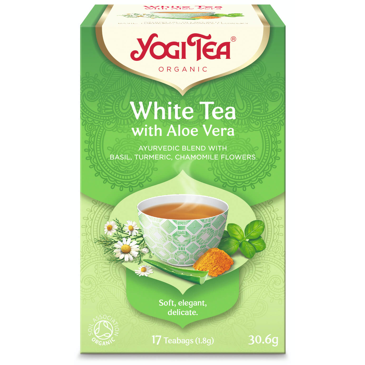 Herbata biała z aloesem BIO (17 × 1,8 g) 30,6 g - Yogi Tea