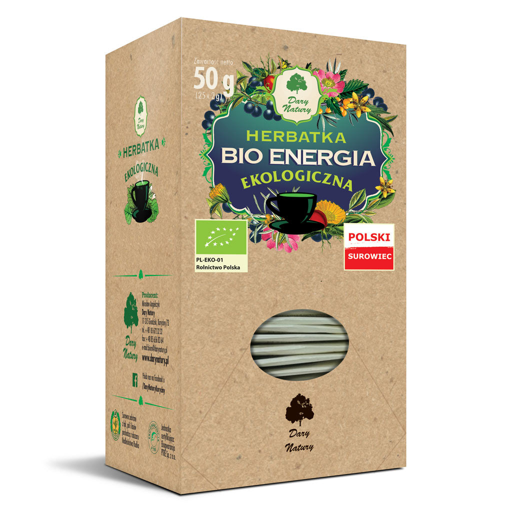 Herbata Bio Energia BIO (25 x 2 g) 50 g - Dary Natury