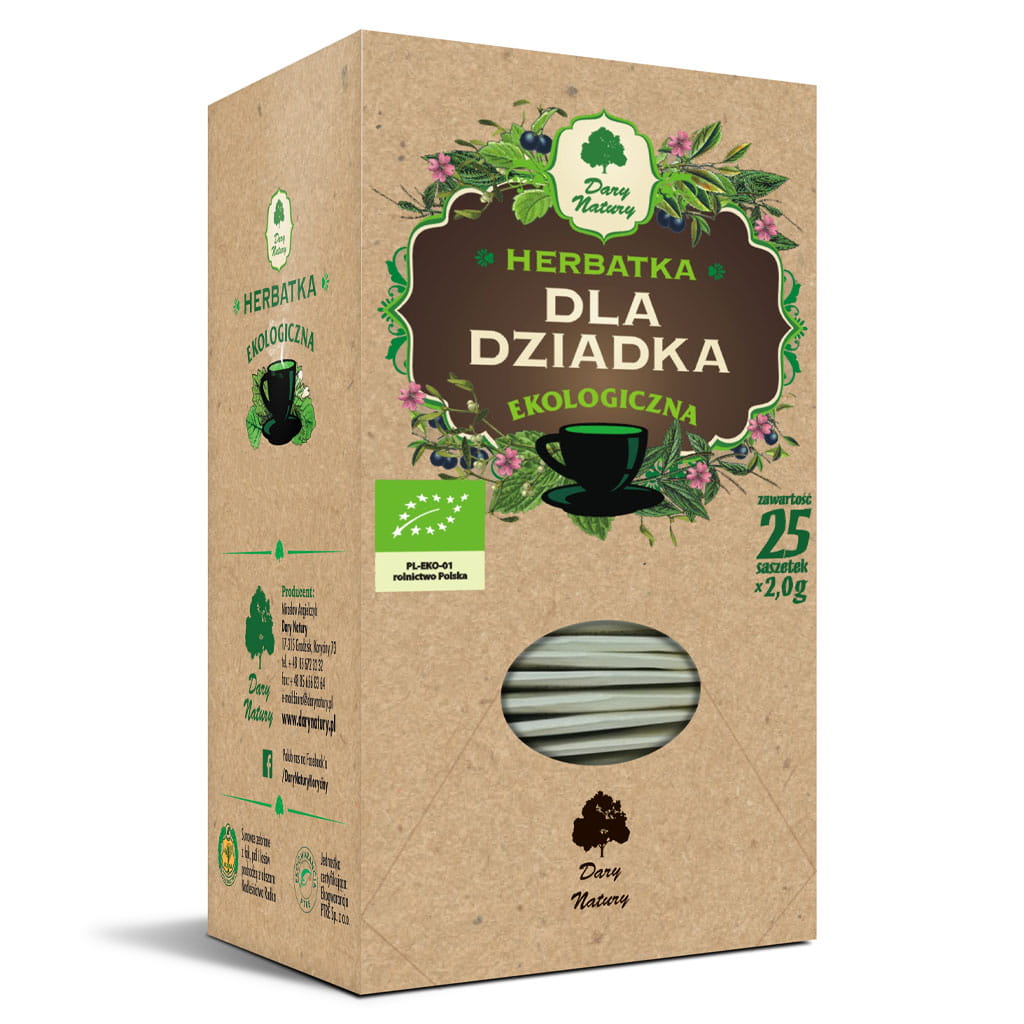 Herbata Dla Dziadka BIO (25 × 2 g) 50 g - Dary Natury