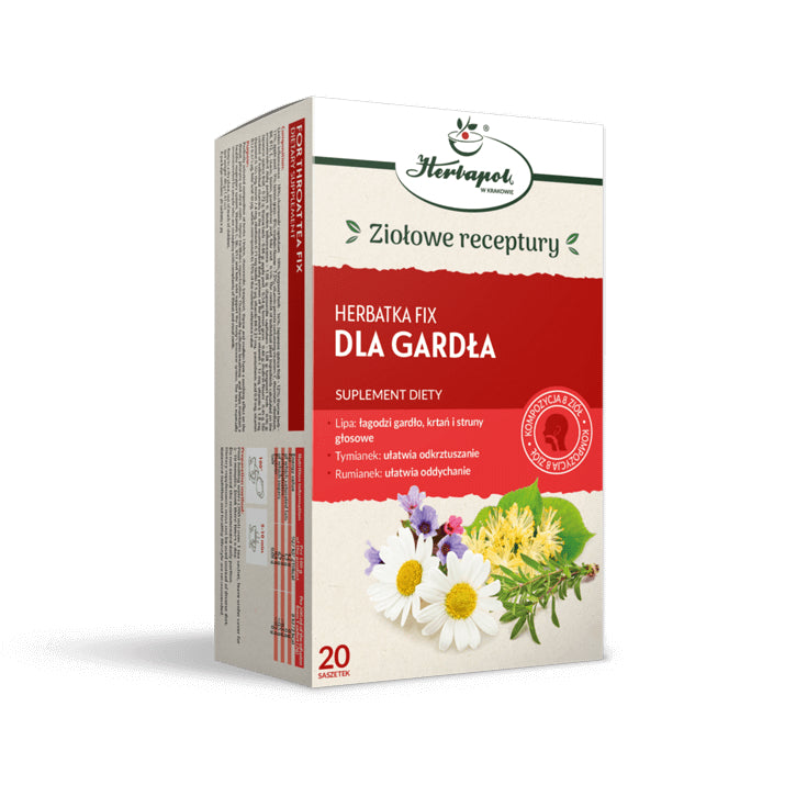 Herbata Dla Gardła fix (20 × 2 g) 40 g - Herbapol Kraków