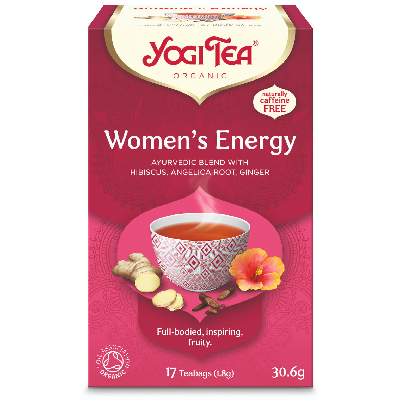 Herbata dla kobiet - Energia (Women's Energy) BIO (17 × 1,8 g) 30,6 g - Yogi Tea