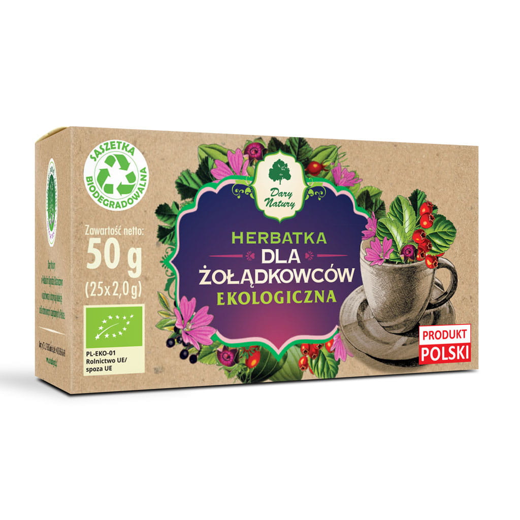 Herbata Dla Żołądkowców BIO (25 × 2 g) 50 g - Dary Natury