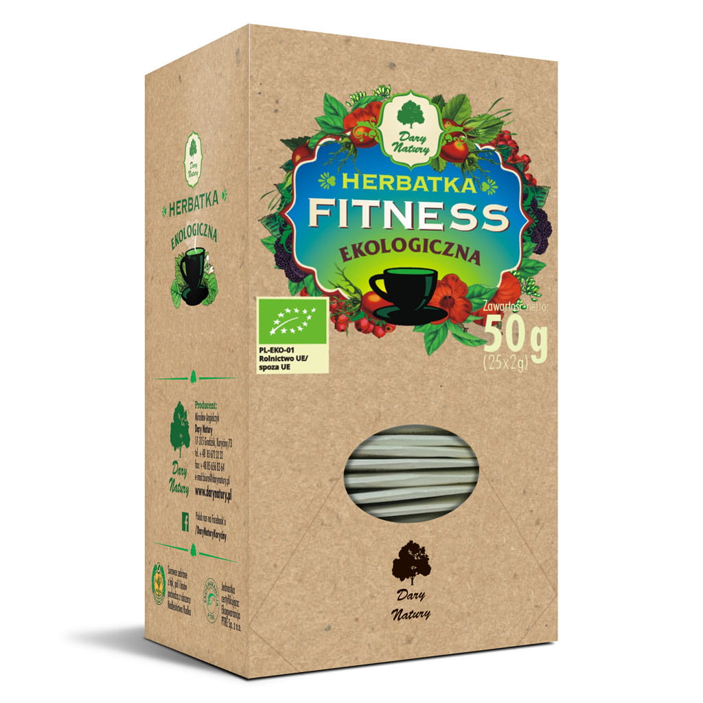 Herbata Fitness BIO (25 × 2 g) 50 g - Dary Natury