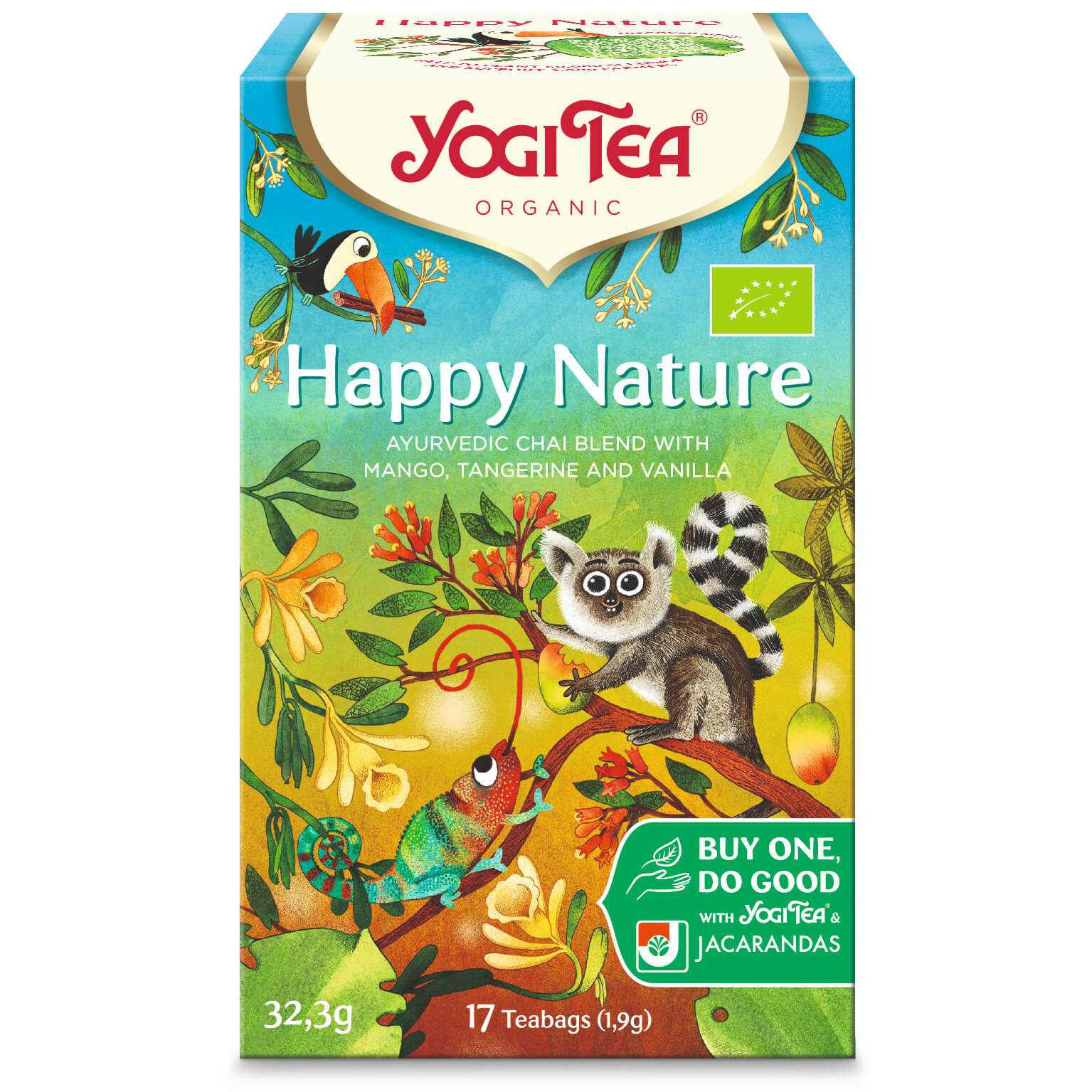 Herbata Happy Nature BIO (17 × 1,9 g) 32,3 g - Yogi Tea