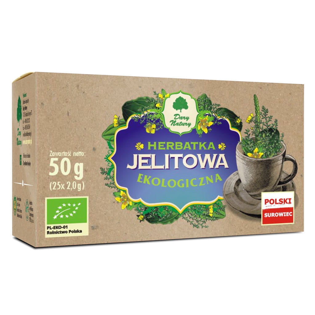 Herbata Jelitowa (25 × 2 g) BIO 50 g - Dary Natury