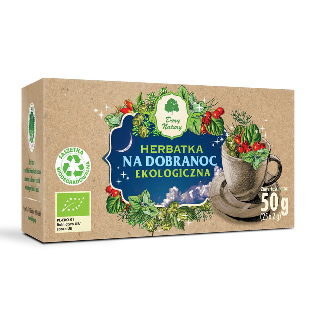 Herbata Na Dobranoc BIO (25 × 2 g) 50 g - Dary Natury