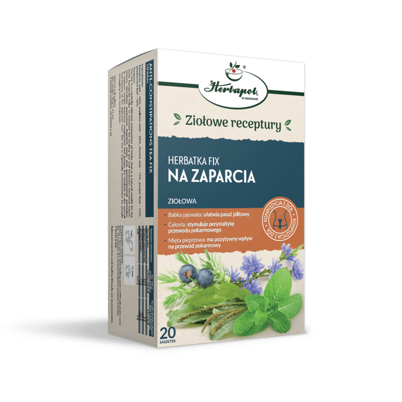 Herbata Na Zaparcia fix (20 × 2 g) 40 g - Herbapol Kraków