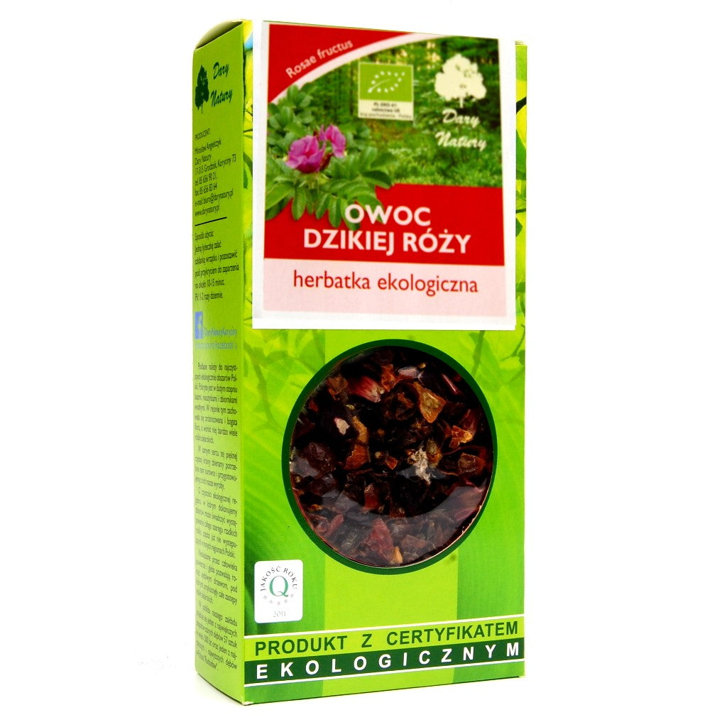 Herbata Owoc Dzikiej Róży BIO 50 g - Dary Natury