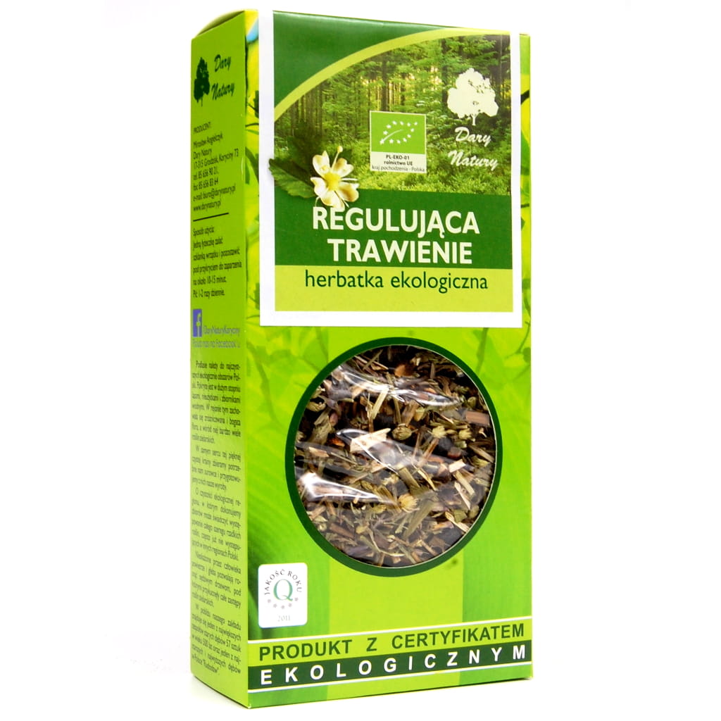 Herbata Regulująca Trawienie BIO 50 g - Dary Natury