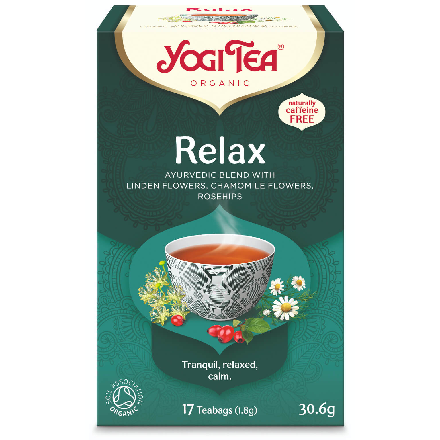 Herbata Relax BIO (17 × 1,8 g) 30,6 g - Yogi Tea