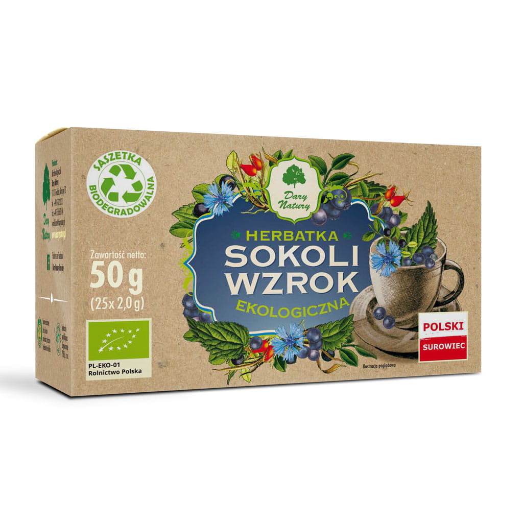 Herbata Sokoli Wzrok BIO (25 × 2 g) 50 g - Dary Natury