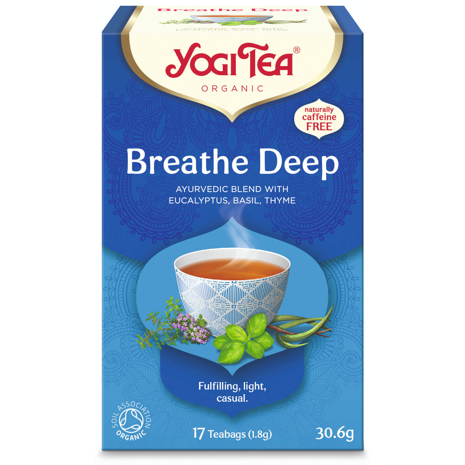 Herbata Swobodny Oddech (Breathe Deep) BIO (17 × 1,8 g) 30,6 g - Yogi Tea
