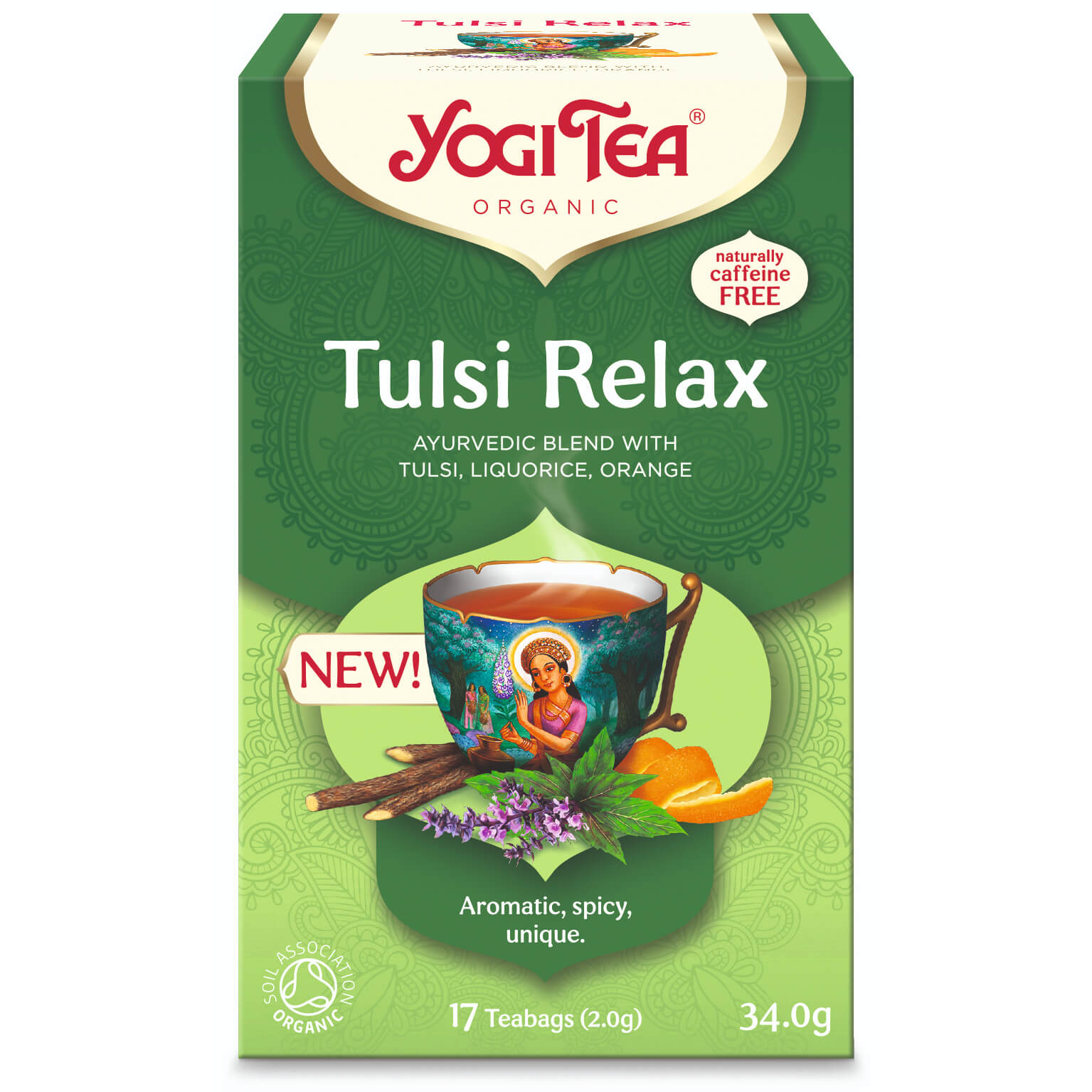 Herbata Tulsi Relax BIO (17 × 2 g) 34 g - Yogi Tea