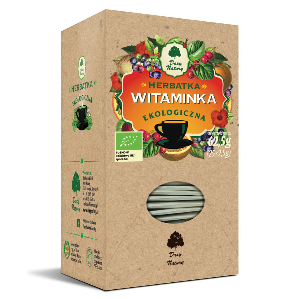 Herbata Witaminka BIO (25 × 2,5 g) 62,5 g - Dary Natury