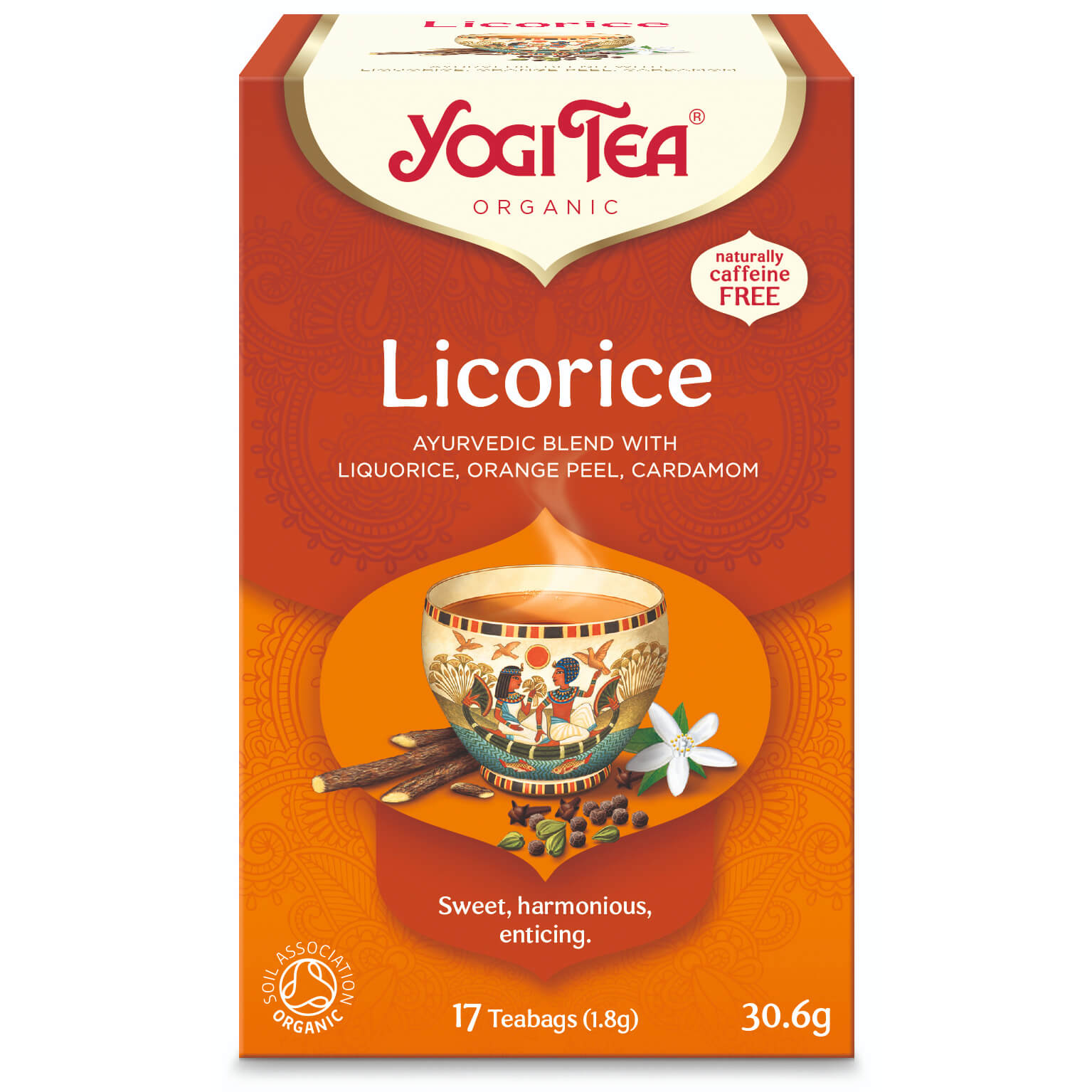 Herbata z Lukrecją (Licorice) BIO (17 × 1,8 g) 30,6 g - Yogi Tea