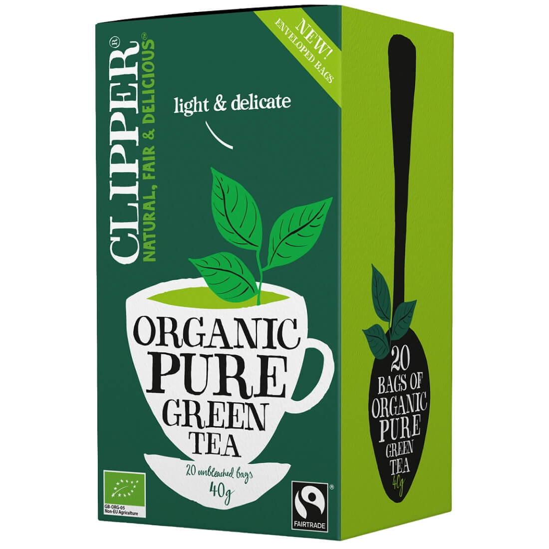 Herbata zielona BIO (20 × 2 g) 40 g - Clipper