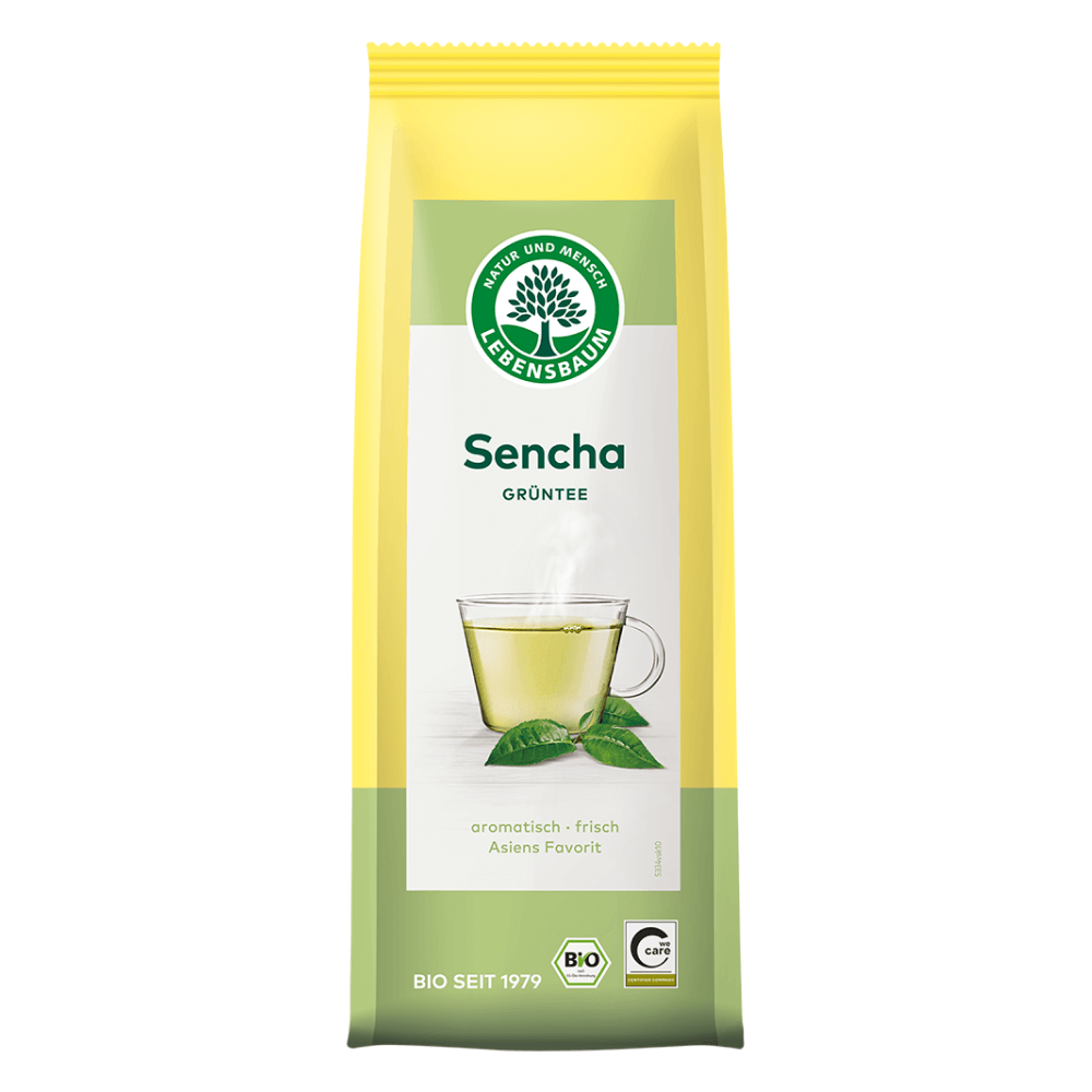 Herbata zielona Sencha liściasta BIO 75 g - Lebensbaum