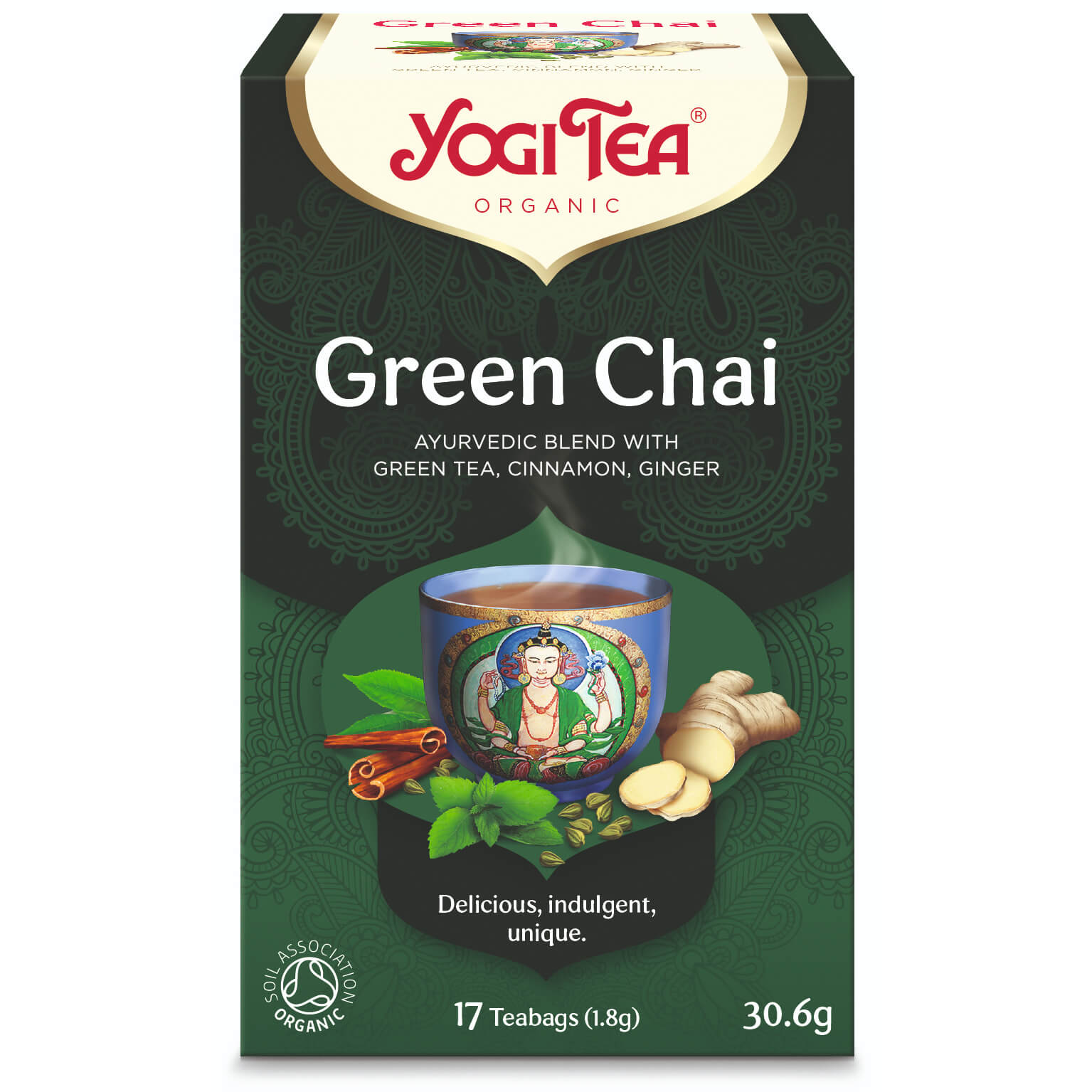 Herbata Zielony Chai (Green Chai) BIO (17 × 1,8 g) 30,6 g - Yogi Tea