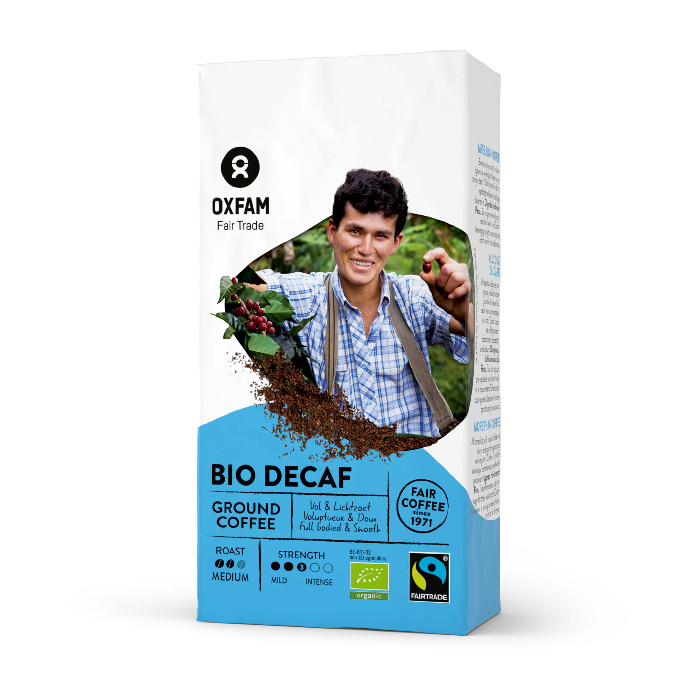 Kawa mielona Arabica bezkofeinowa Peru Fair Trade BIO 250 g - Oxfam
