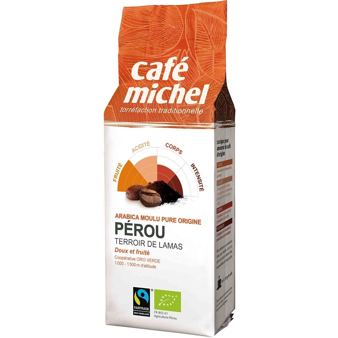 Kawa mielona Arabica Peru Fair Trade BIO 250 g - Cafe Michel