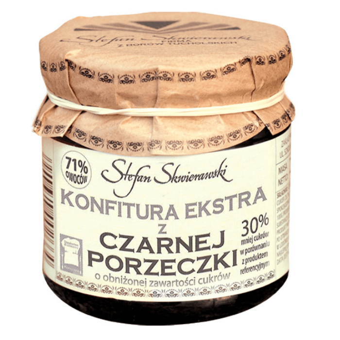 Konfitura z czarnej porzeczki 200 g - Skwierawski