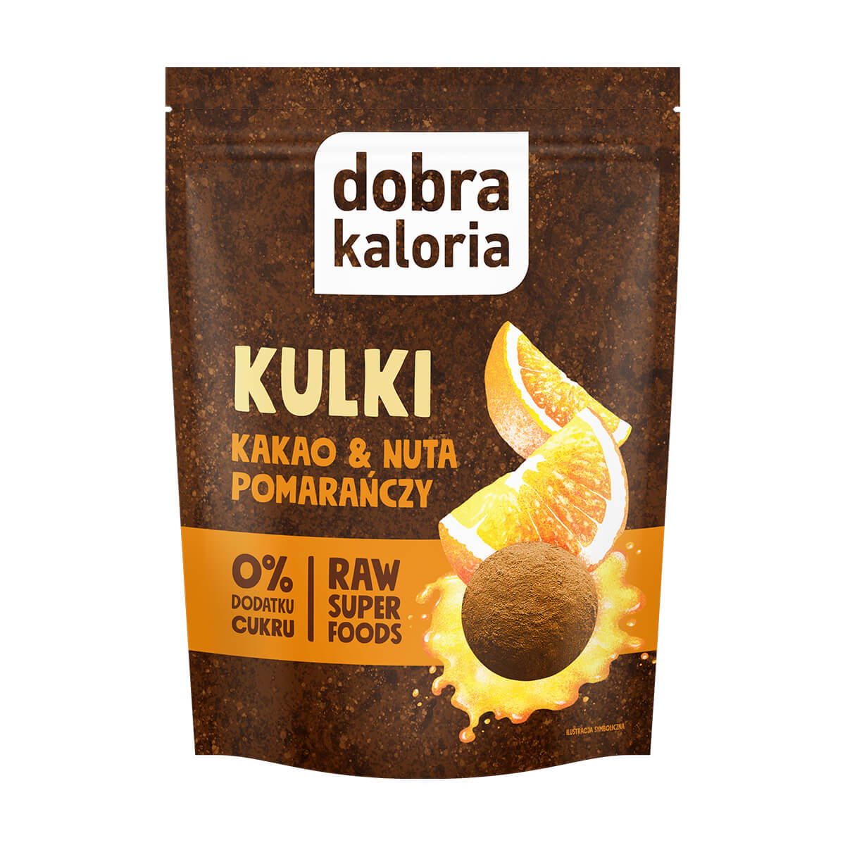 Kulki Mocy Kakao i Nuta Pomarańczy 65 g - Dobra Kaloria