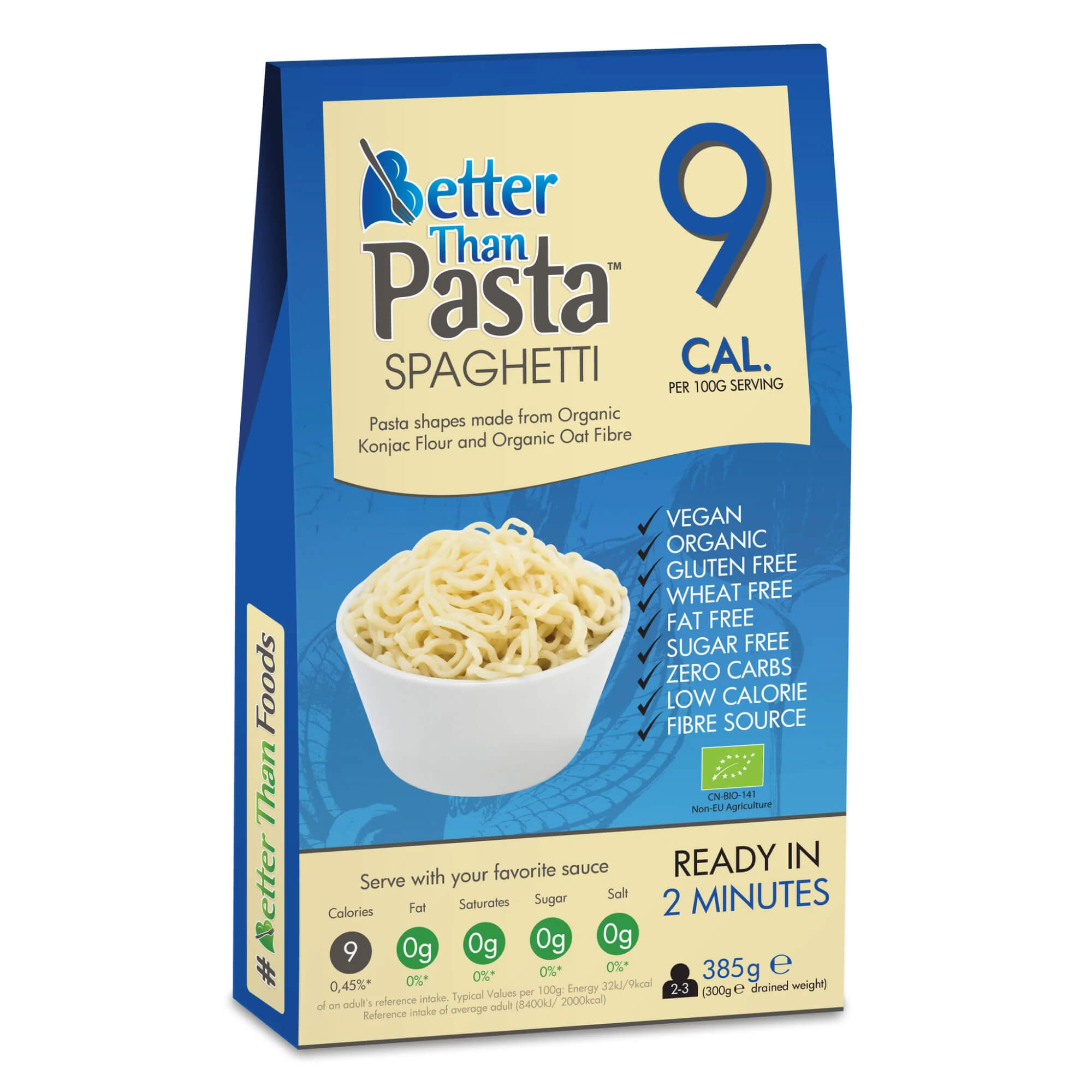 Makaron konjac noodle spaghetti BIO 385 g - Better Than Foods