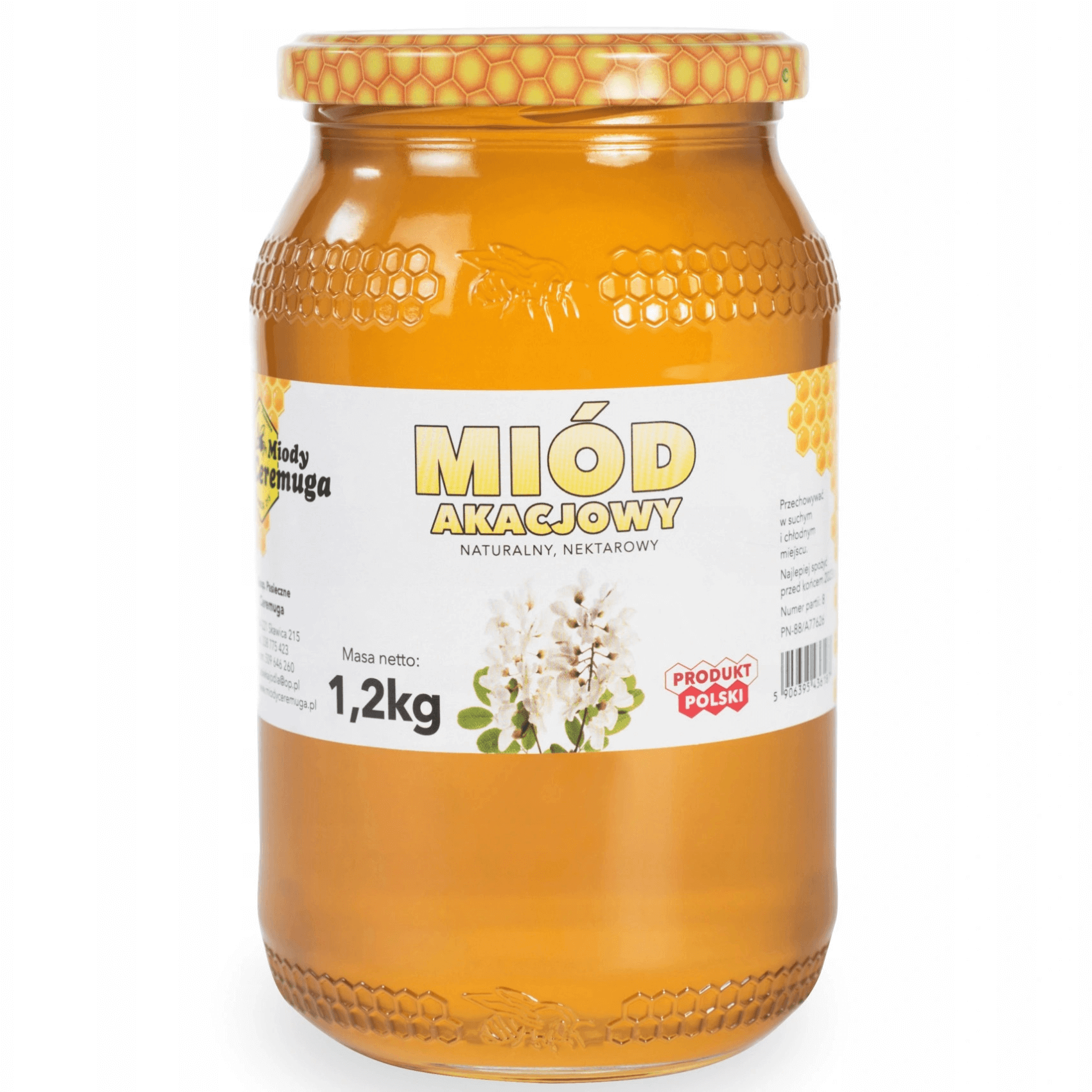 Miód akacjowy 1,2 kg - Miody Ceremuga