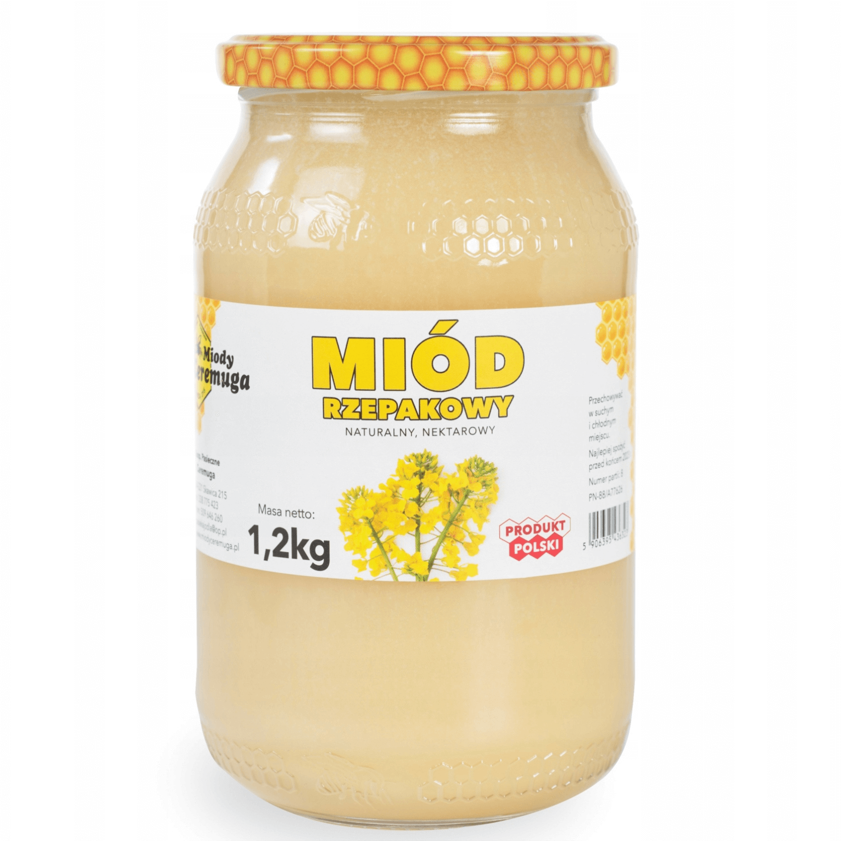 Miód rzepakowy 1,2 kg - Miody Ceremuga
