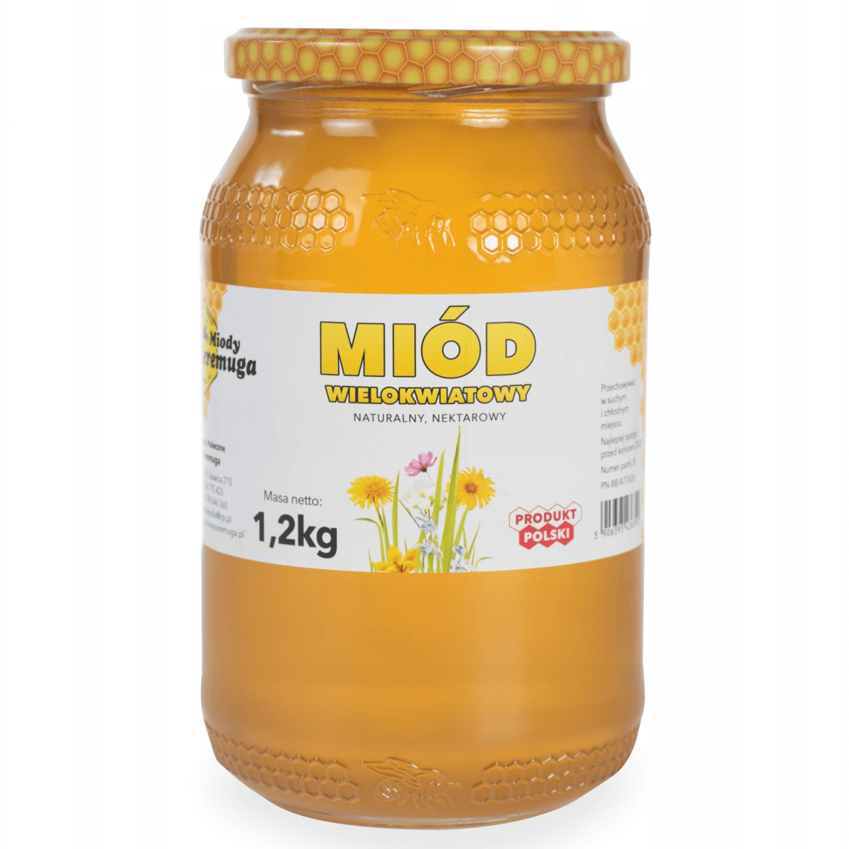 Miód wielokwiatowy 1,2 kg - Miody Ceremuga
