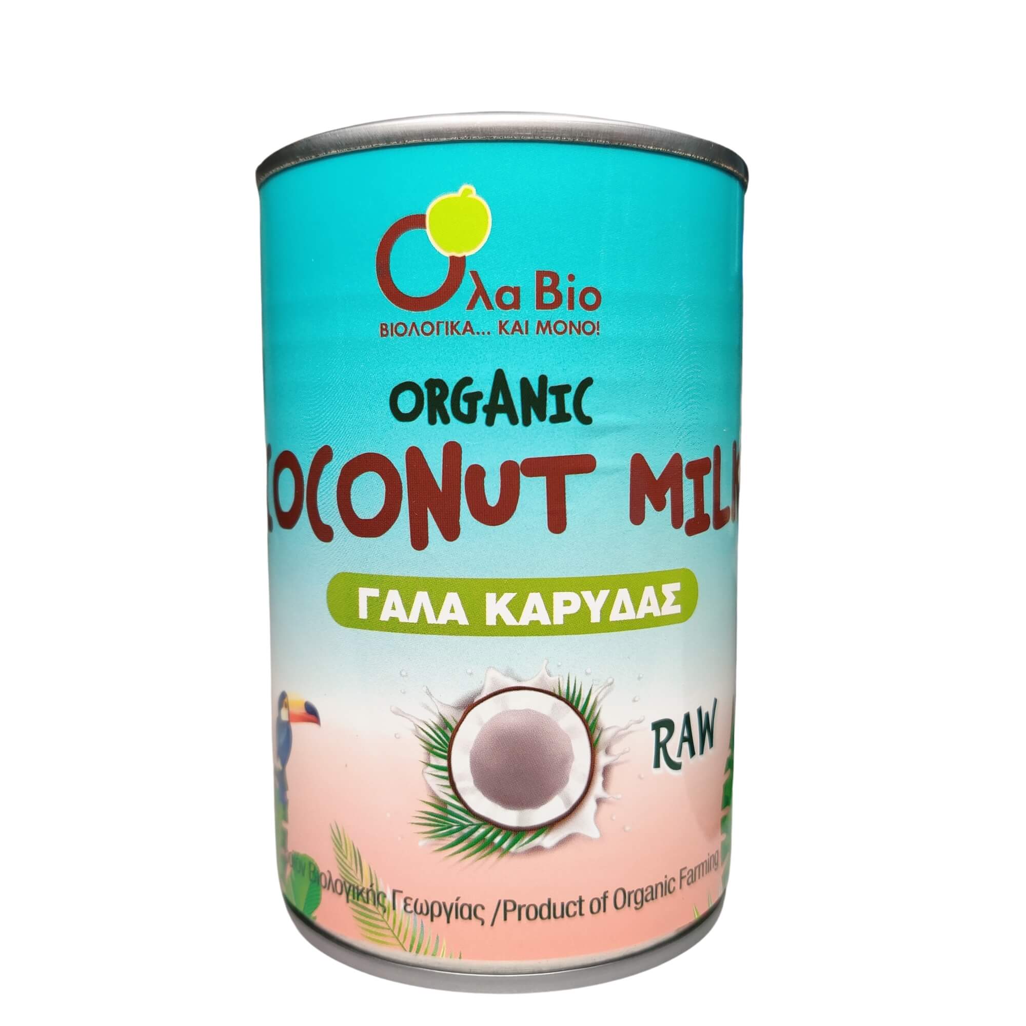 Mleko kokosowe (17% tłuszczu) RAW BIO 400 ml - Ola Bio
