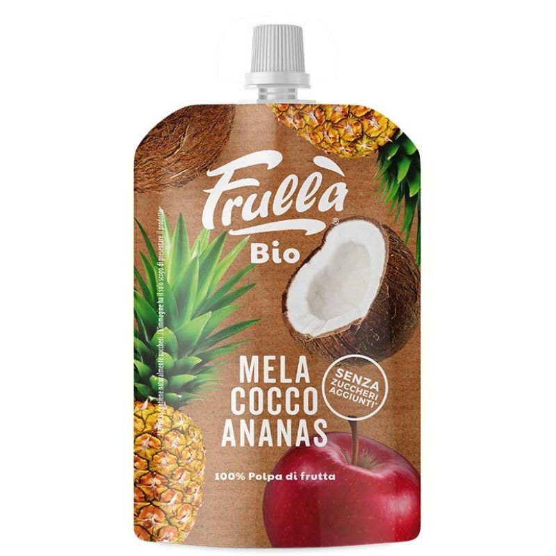 Mus jabłko, ananas, kokos BIO 100 g - Natura Nuova