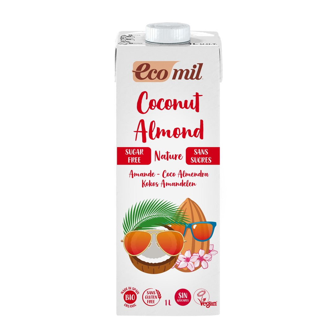 Napój kokosowy z migdałami bez cukru BIO 1 L - EcoMil