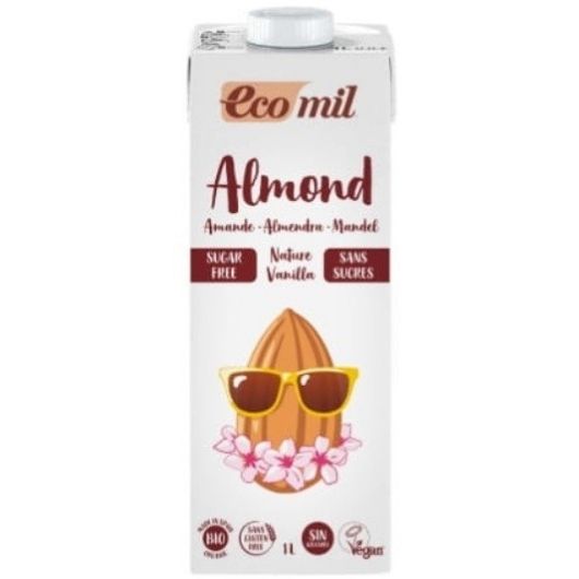 Napój migdałowy o smaku waniliowym bez cukru BIO 1 L - EcoMil