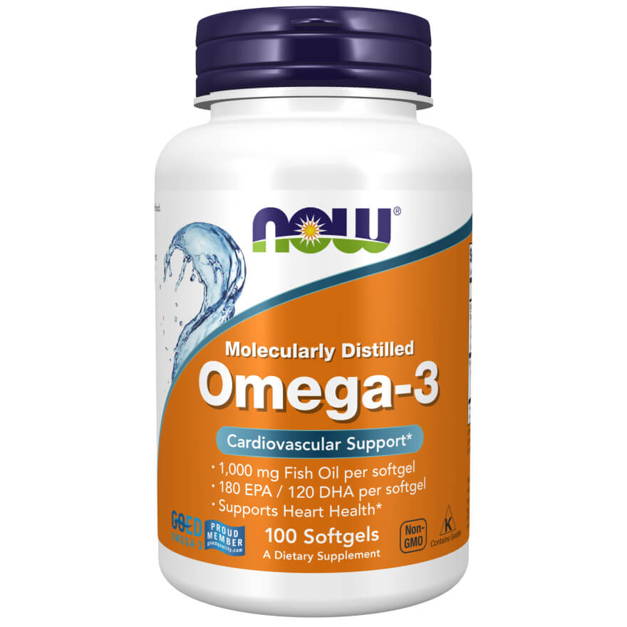 Omega-3 100 kapsułek - NOW Foods
