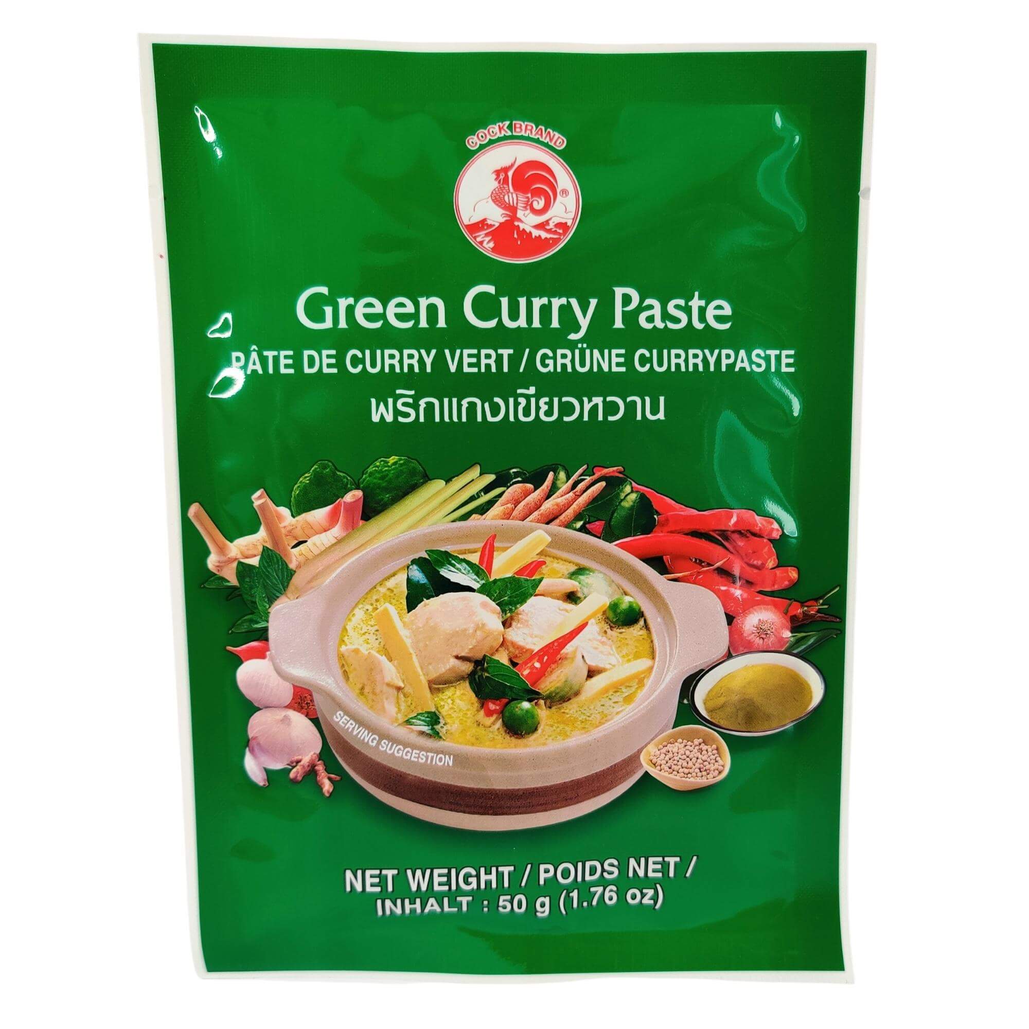Pasta curry zielona 50 g - Cock Brand