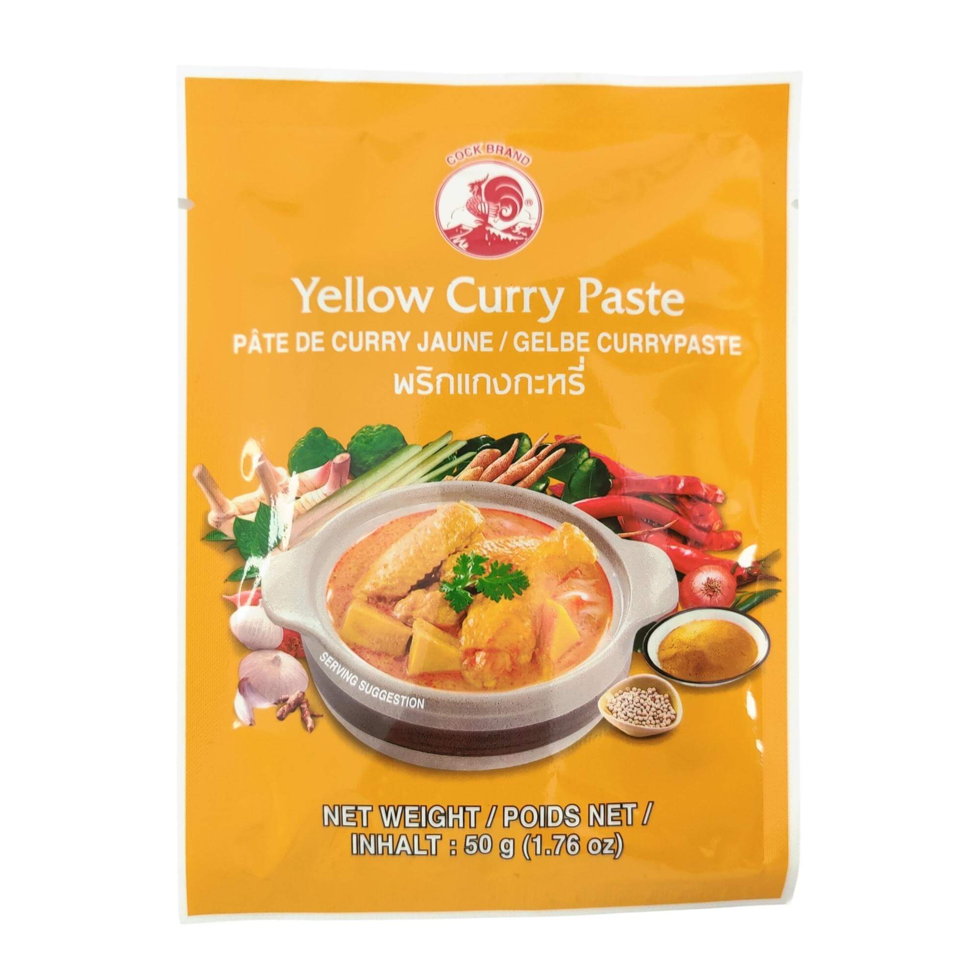 Pasta curry żółta 50 g - Cock Brand